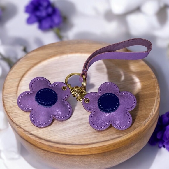 Floral Leather Bag Charms (Pick 1) - Picture 3 of 10